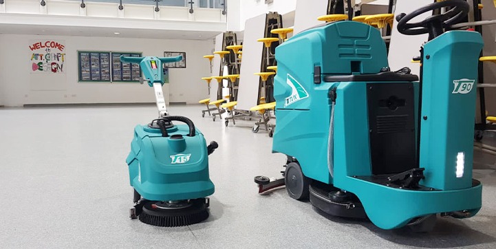 commercial floor scrubber