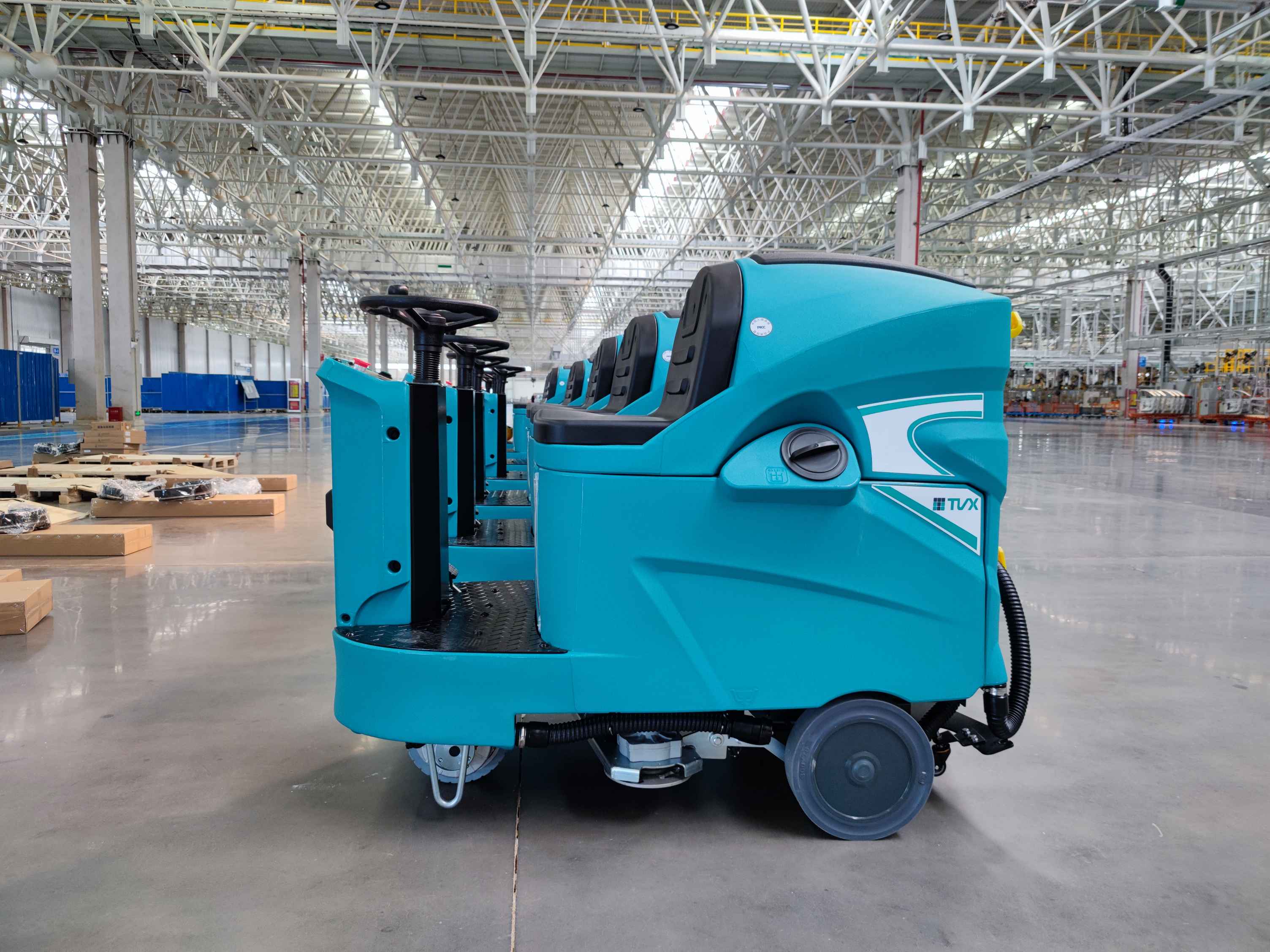 industrial floor sweeper machine