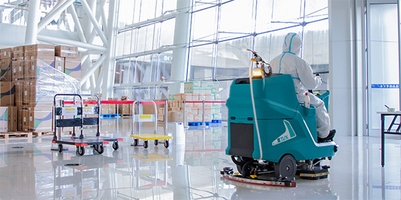 TVX sweeper enters Nanjing Youth Olympic Sports Park